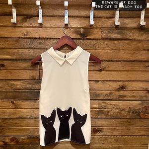 Just Kitten Around Sleeveless Top
